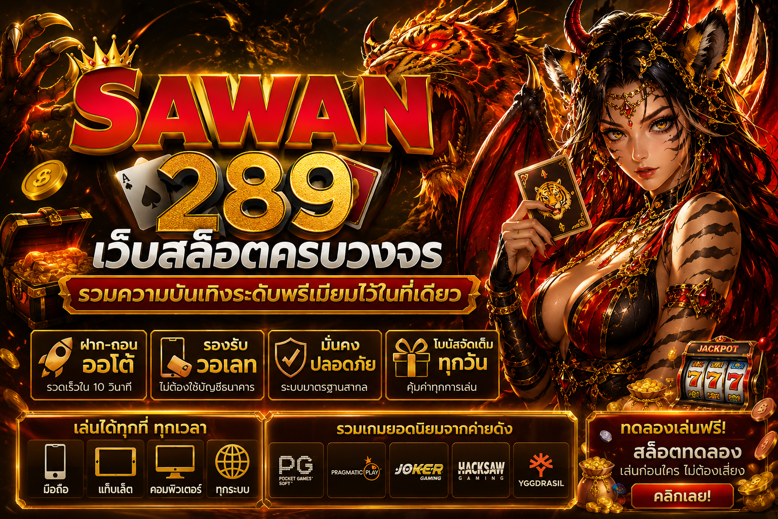 SAWAN289 เว็บสล็อตครบวงจร ศูนย์รวมความบันเทิงออนไลน์ในที่เดียว